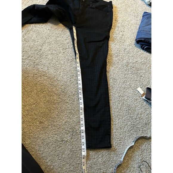 Torrid Jeans 12R Black Super Soft Sky High Rise Skinny‎ Houndstooth Stretch $85 - Picture 7 of 8